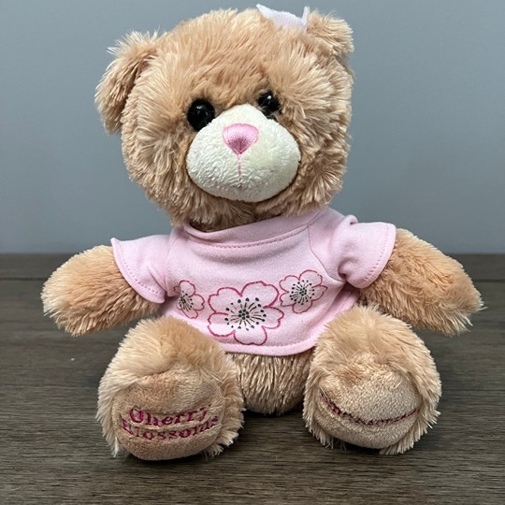 Aurora Smithsonian Cherry Blossom Festival Teddy Bear Plush  Stuffed Animal Toy